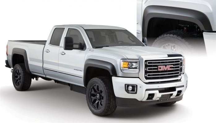 Extend-A-Flender Smooth Fender Flares, Black, Front & Rear suits GMC 2500 (11-19) by Husky Liners