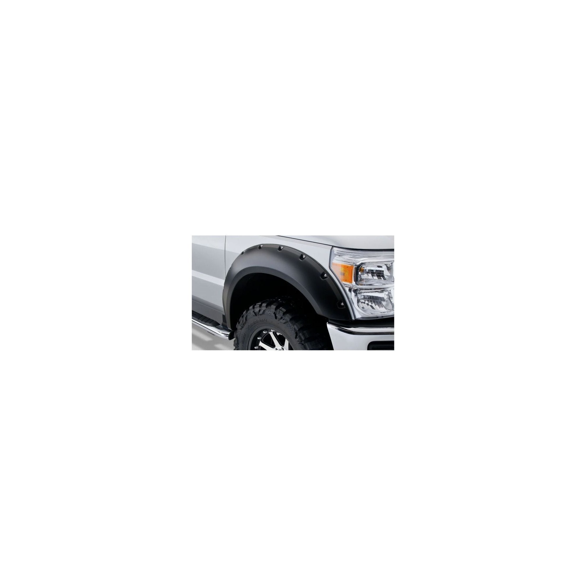 Pocket Style Smooth Fender Flares, Black, Front & Rear suits Ford F-250 Super Duty (11-16) by Husky Liners