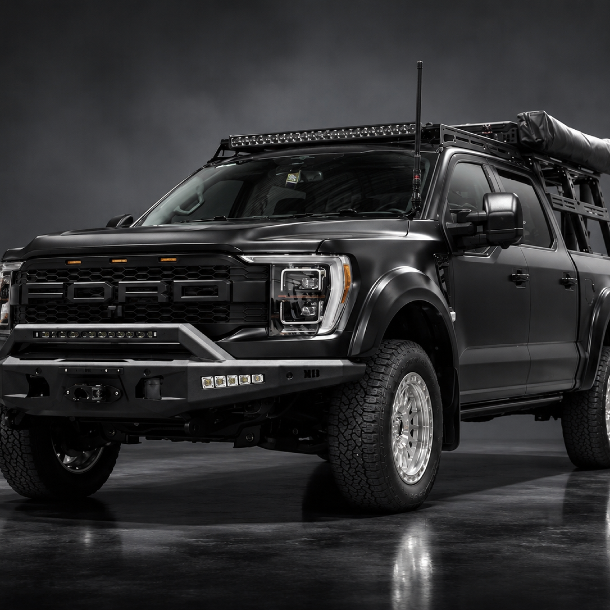 Pre Runner Bar, Chuck Series, Raw suits Ford F-150 (21-24) by Outback Kitters
