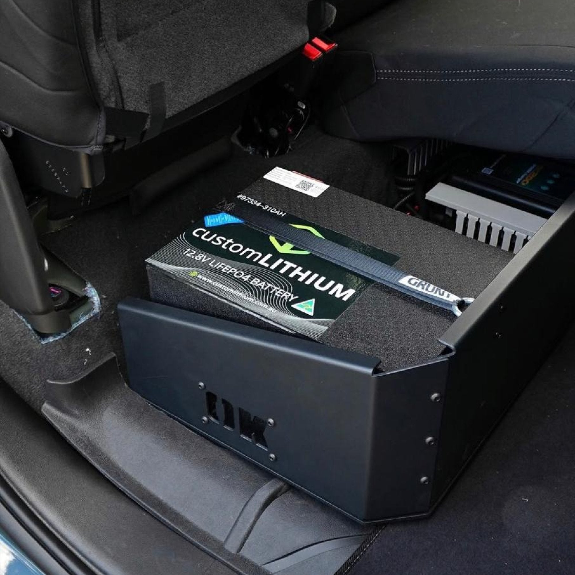 Under Seat Battery Box suits Chev 1500 (19-26), 2500 (20-26) by Outback Kitters