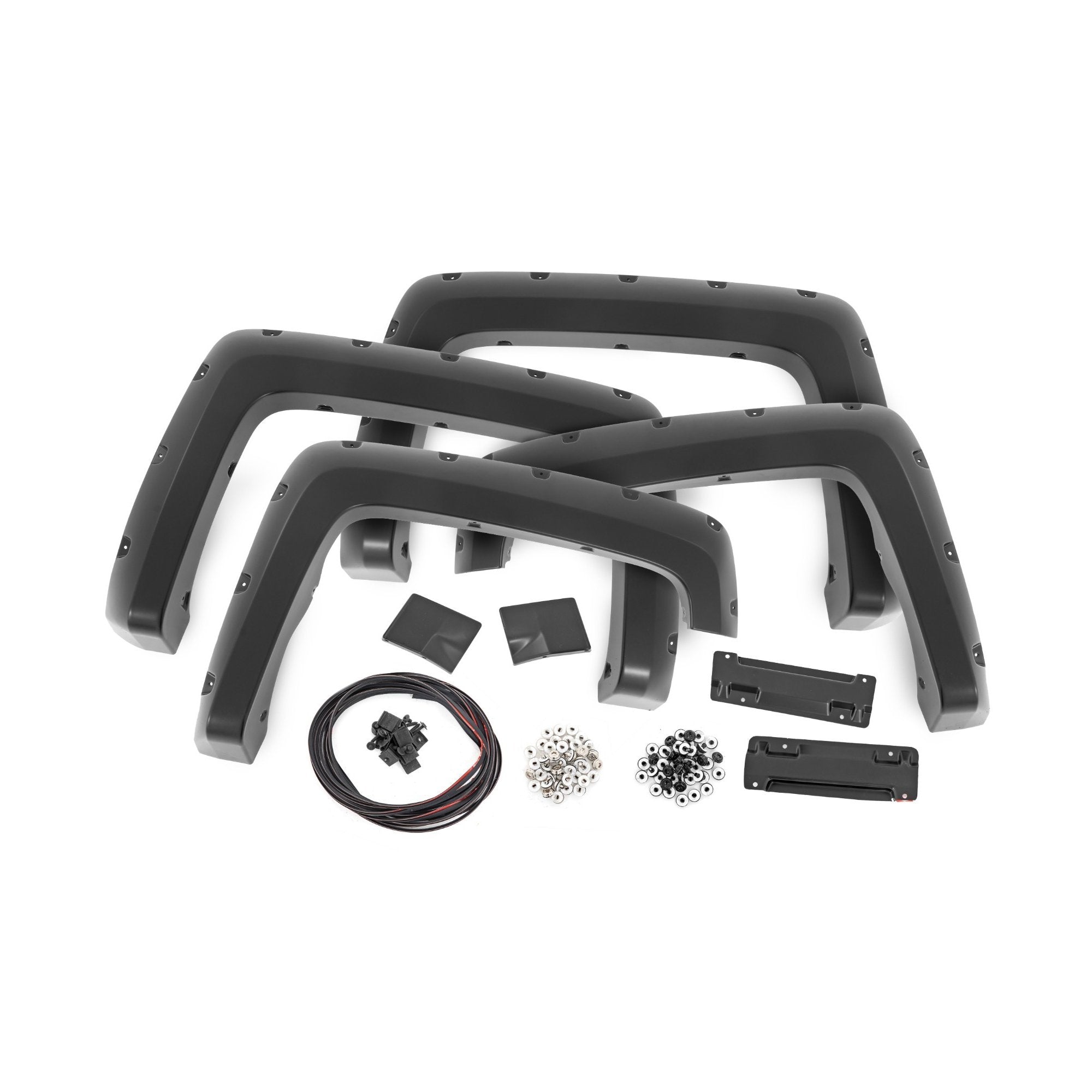 2" Pocket Style Smooth Fender Flares. Front & Rear suits Chev 2500/3500 (11-19) by Rough Country