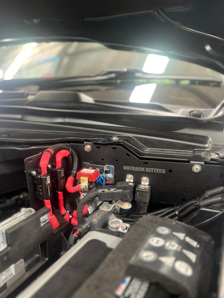 Fuse-Relay-Breaker Mounting Kit, Powdercoated Black suits Ram 1500 DT (2019+) by Outback Kitters