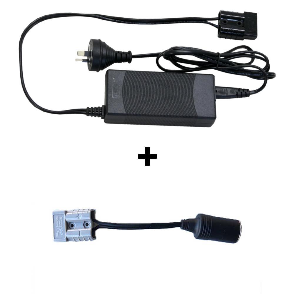 EVAKOOL 12-240V Slimline Power Adaptor + Anderson To Cig Socket