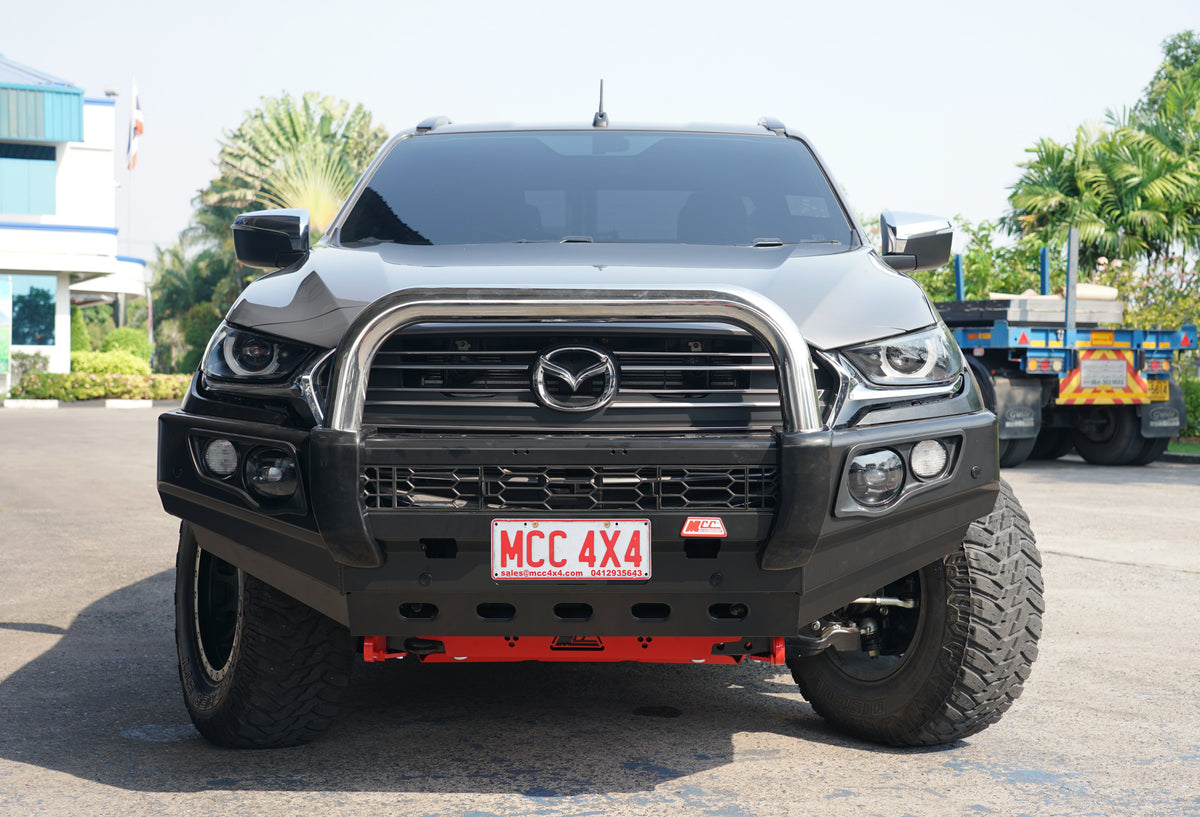 BT50 TF 2021-2025 707-01 Falcon Bull Bar Single Stainless Loop Package (No Foglight) - SKU MCC-06004-701SSL