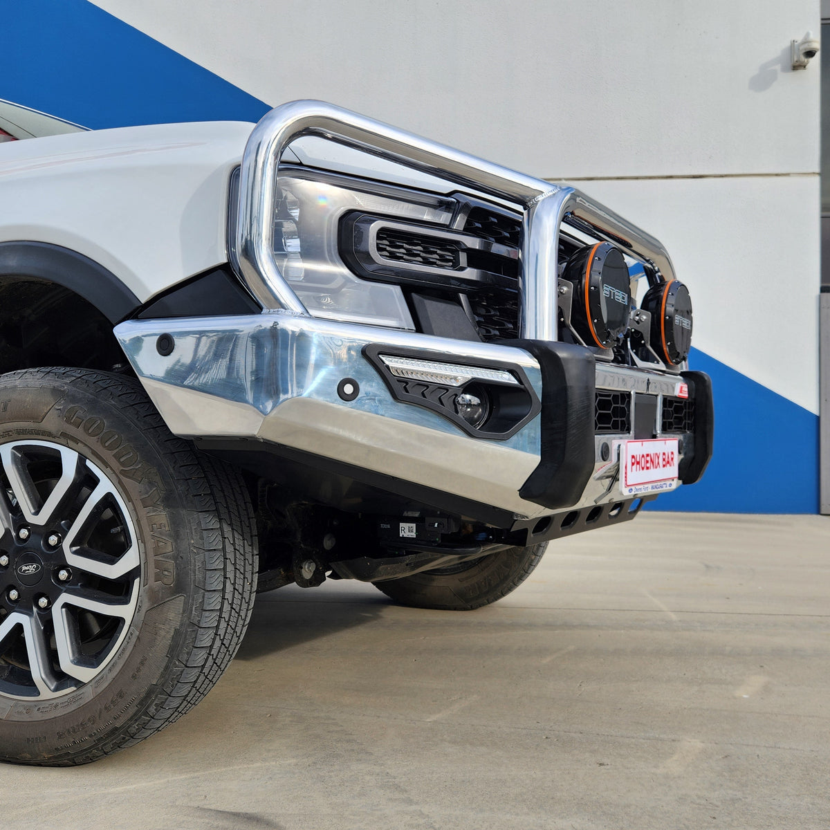 Next-Gen Ranger 2022-On - 808-01A Alloy Phoenix Bull Bar Triple Loops Package - SKU MCC-05010-801AW