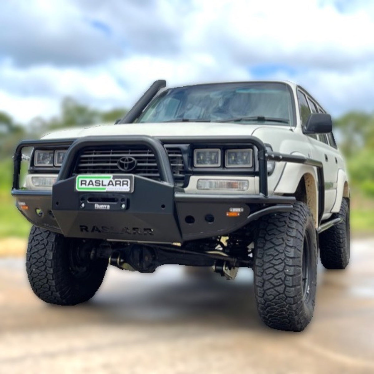 Raslarr 80 Series Toyota Landcruiser Azza Bull Bar Old Hoops