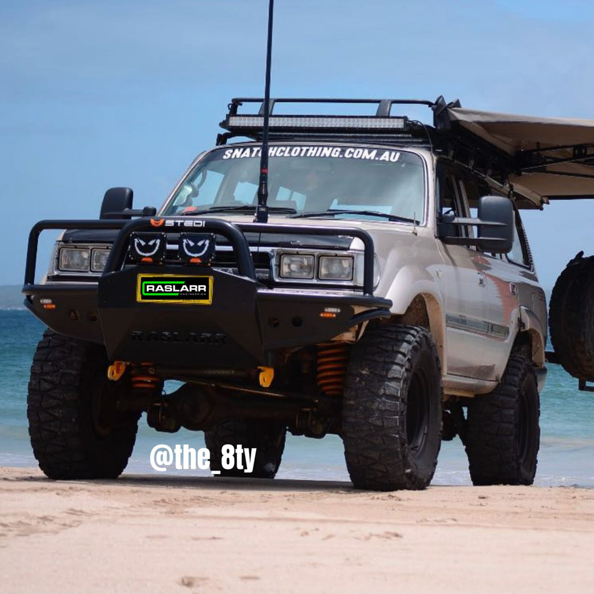 Raslarr 80 Series Toyota Landcruiser Azza Bull Bar Old Hoops