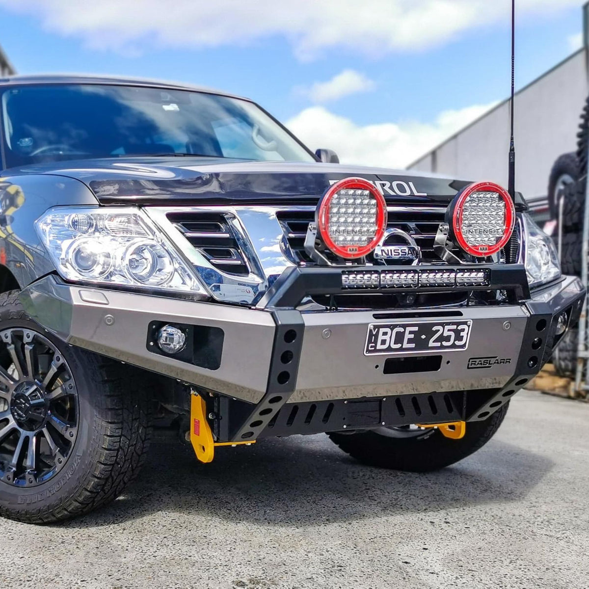 Raslarr S1-3 Y62 Nissan Patrol Low Line Winter Bull Bar