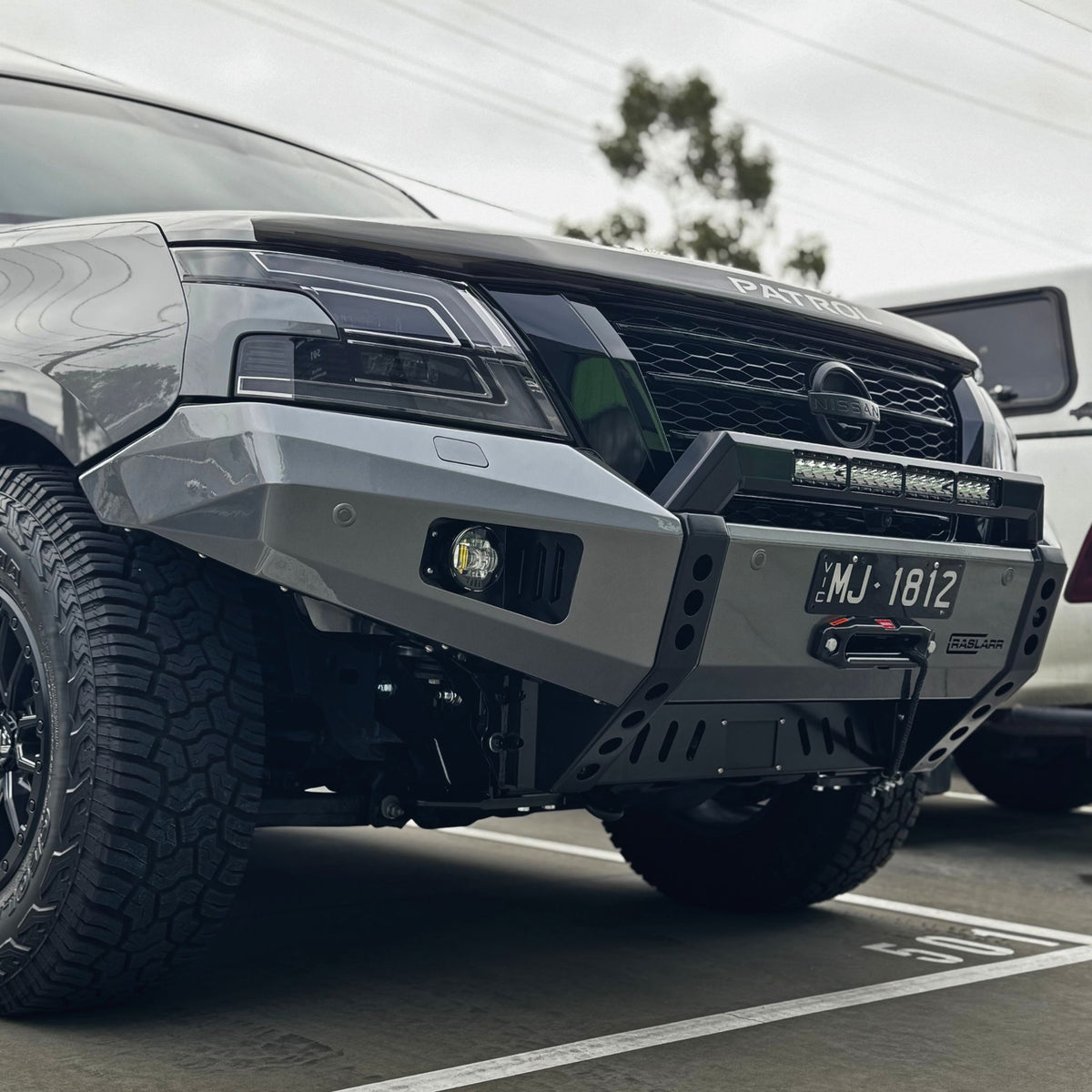 Raslarr S5 Y62 Nissan Patrol Low Line Winter Bull Bar