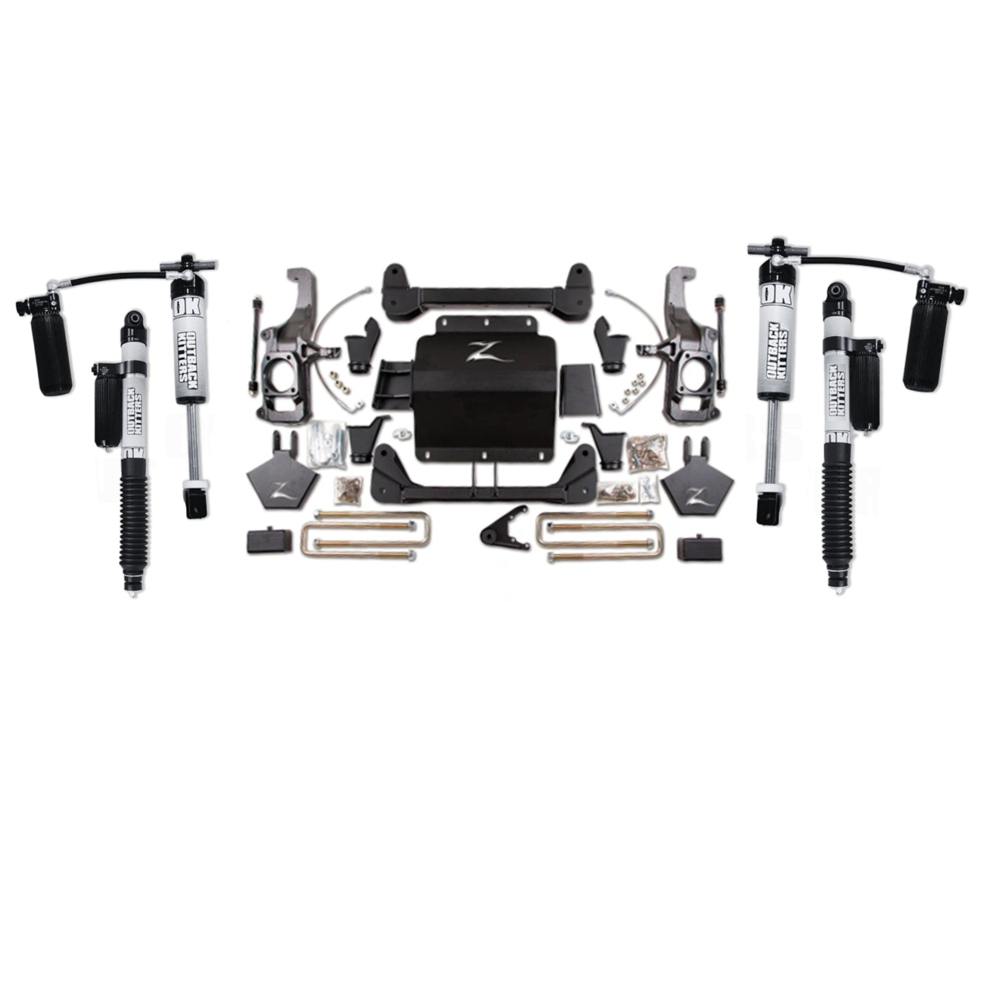 5" Lift Kit with OK 2.5" Shocks suits Chev 2500/3500 (11-19) / GMC 2500/3500 (11-19) by Zone Offroad