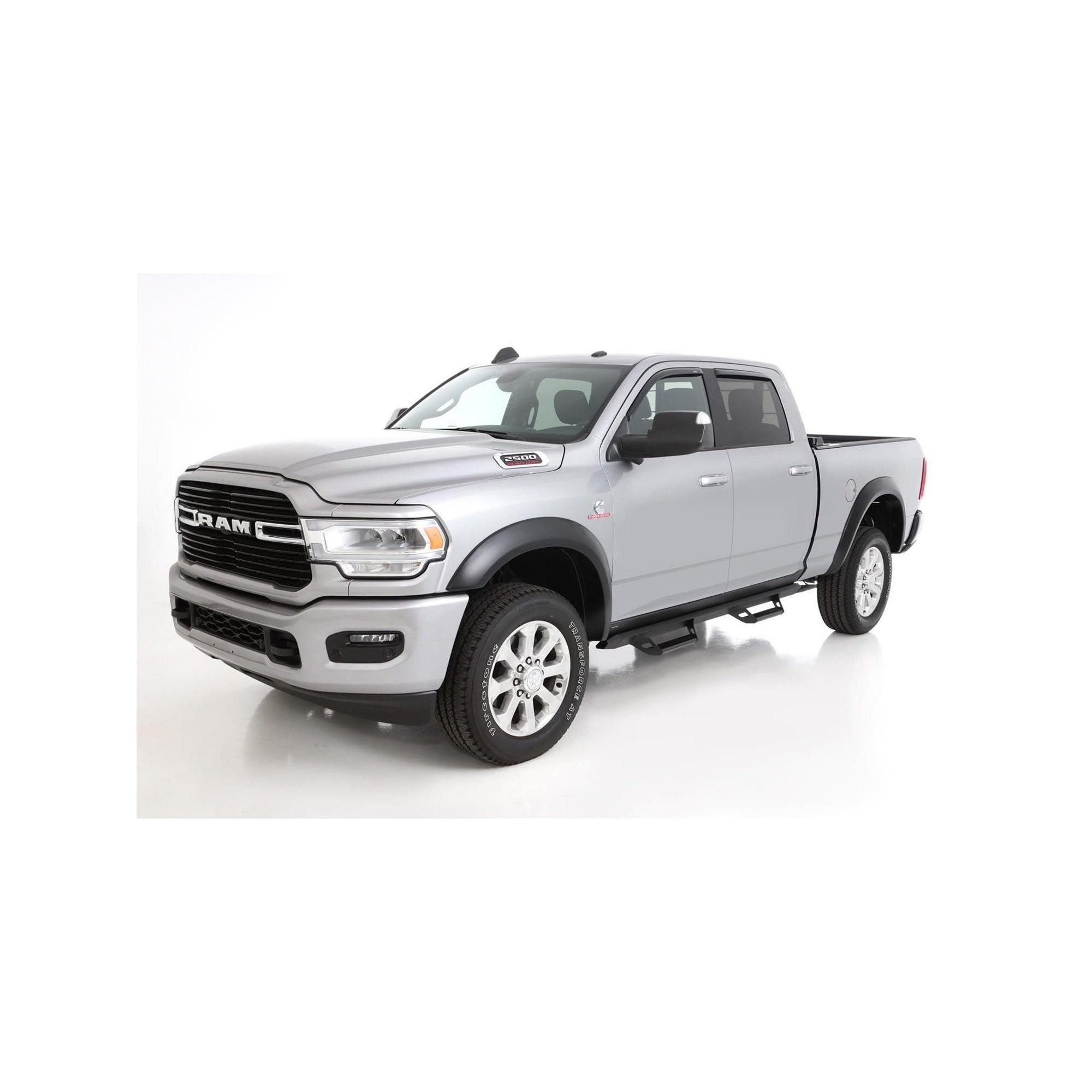 2" Extend-A-Fender Smooth Fender Flares, Black, Front & Rear suits Ram 2500/3500 (19-26) by Bushwacker
