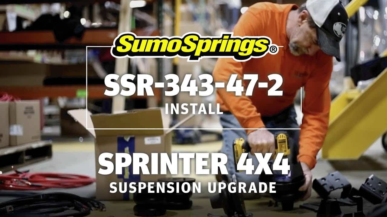 Rear SumoSpring Heavy Duty Rebel - 1,360kg - Dark Blue suits 2019+ Mercedes-Benz Sprinter 3500 4x4 by SuperSprings International
