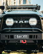 Full Guard Bar, 3 Tabs, Satin Black suits Ram 2500/3500 (2019-2024) by Outback Kitters