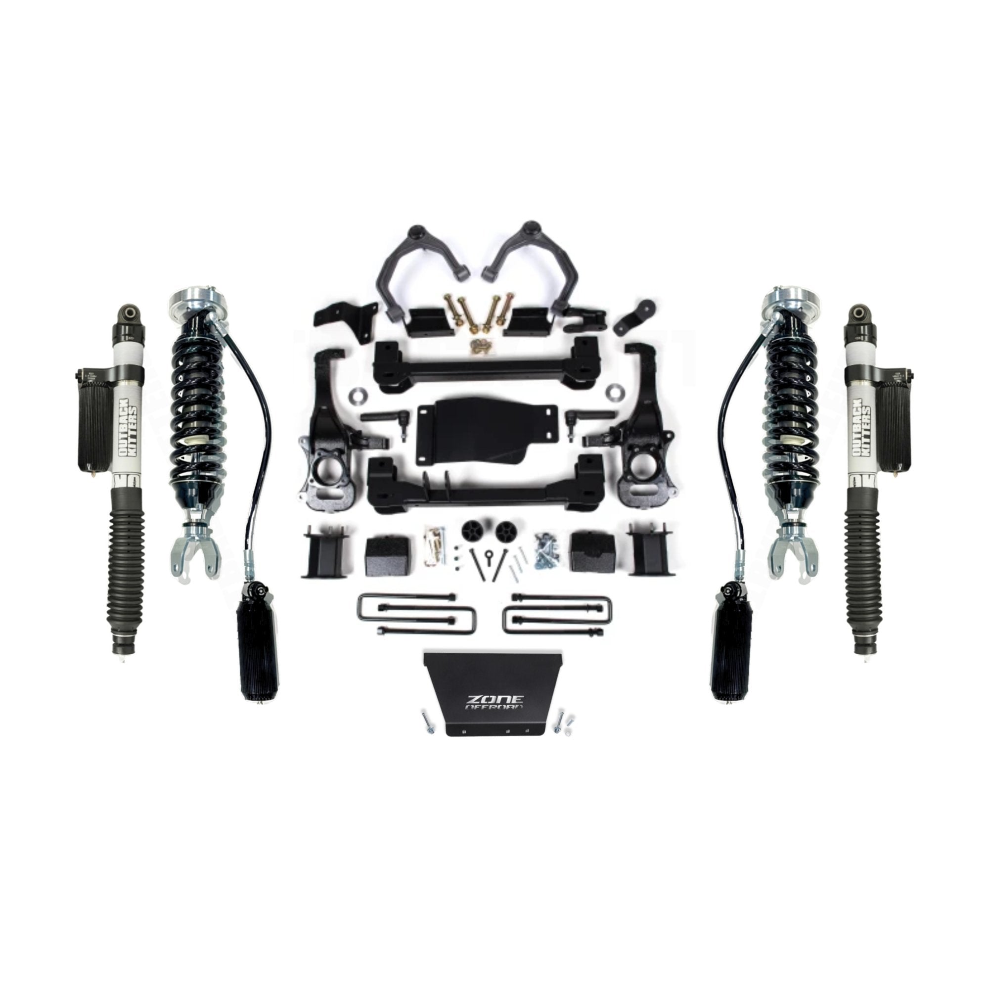 6" Lift Kit with OK 2.5" Shocks suits Chev 1500 (19-23) / GMC 1500 (19-23) by Zone Offroad