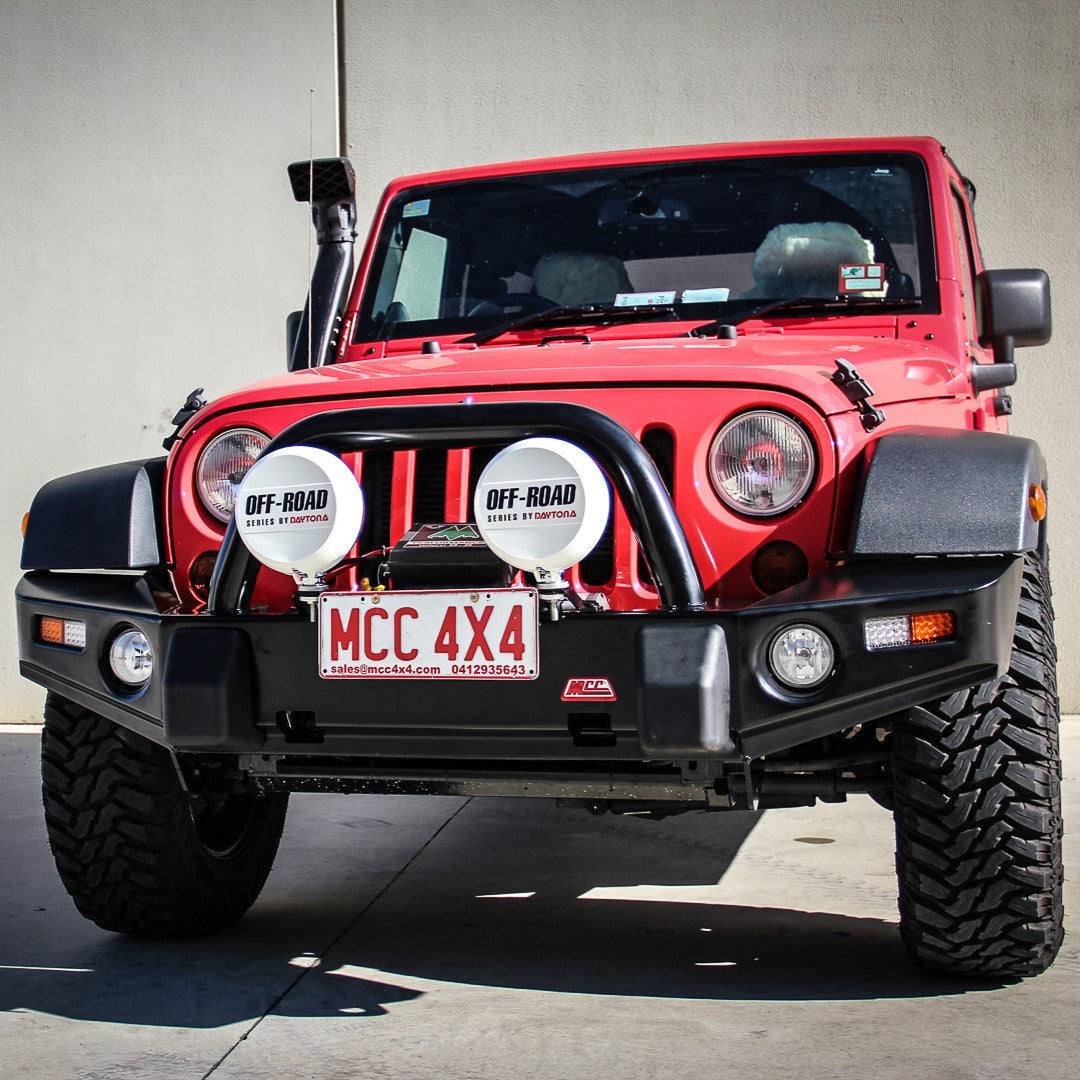 Jeep Wrangler JK 2007-2018 007 Classic Bull Bar Package (Foglight) - SKU MCC-12001-007FOG