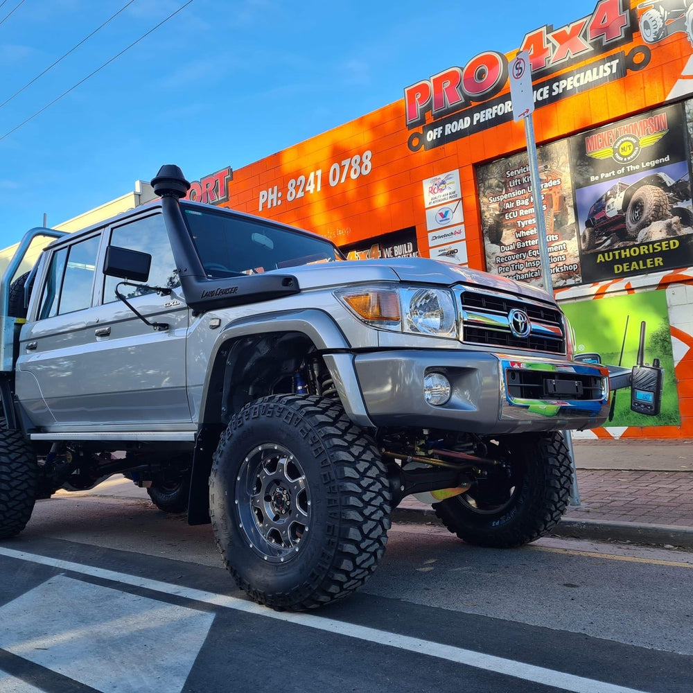 LandCruiser outside the PRO4X4 workshop in Queenstown