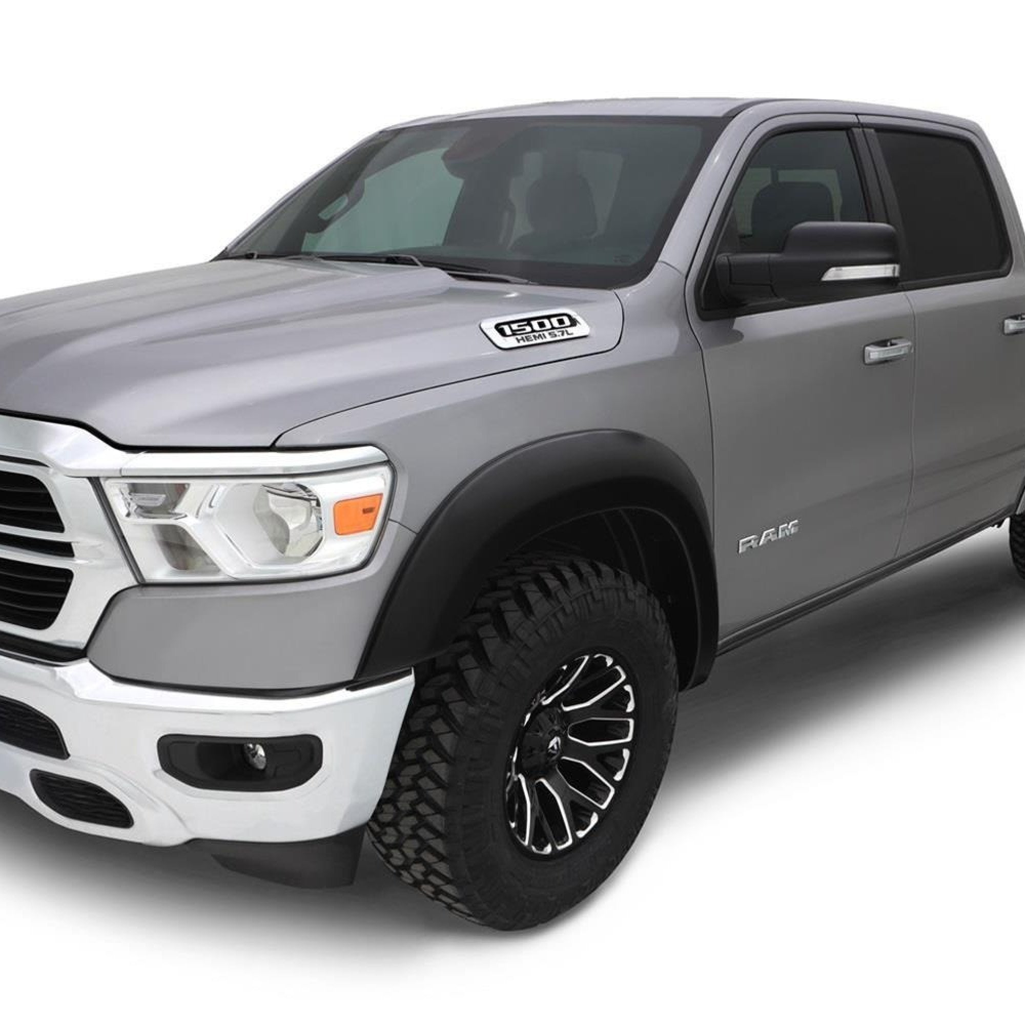 2" Extend-A-Fender Smooth Fender Flares, Black, Front & Rear suits Ram 2500/3500 (19-26) by Bushwacker