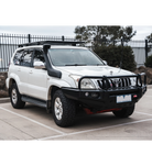 Prado 120 2002-2009 707-02 Falcon Bull Bar Black A-Frame Package (LED Foglight) - SKU MCC-01010-702FOGUP