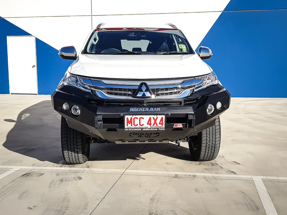 Pajero Sport QE 2015-2020 078-01SQ Rocker Bull Bar No Loop Package - SKU MCC-02010-7801SQ