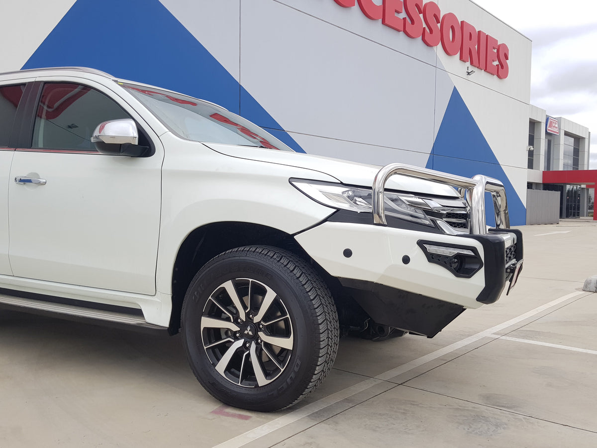 Pajero Sport QE 2015-2020 808-01 Phoenix Bull Bar Triple Stainless Loops Package - SKU MCC-02010-801
