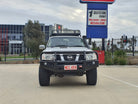 Patrol Y61 2005-2016 707-02 Falcon Bull Bar Black A-Frame Package (No Foglight) - SKU MCC-03004-702UP