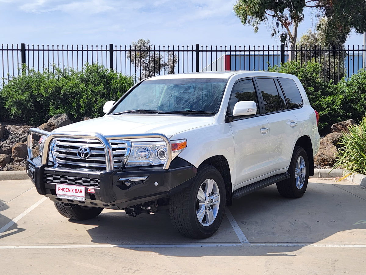 Land Cruiser 200 series prefacelift 2007-2015  808-01 Phoenix Bull Bar Triple Stainless Loops Package - SKU MCC-01008-801