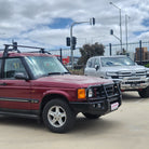 Discovery 1 & 2 1989-2004 707-02 Falcon Bull Bar Black A-Frame Package (No Foglight) - SKU MCC-09001-702UP