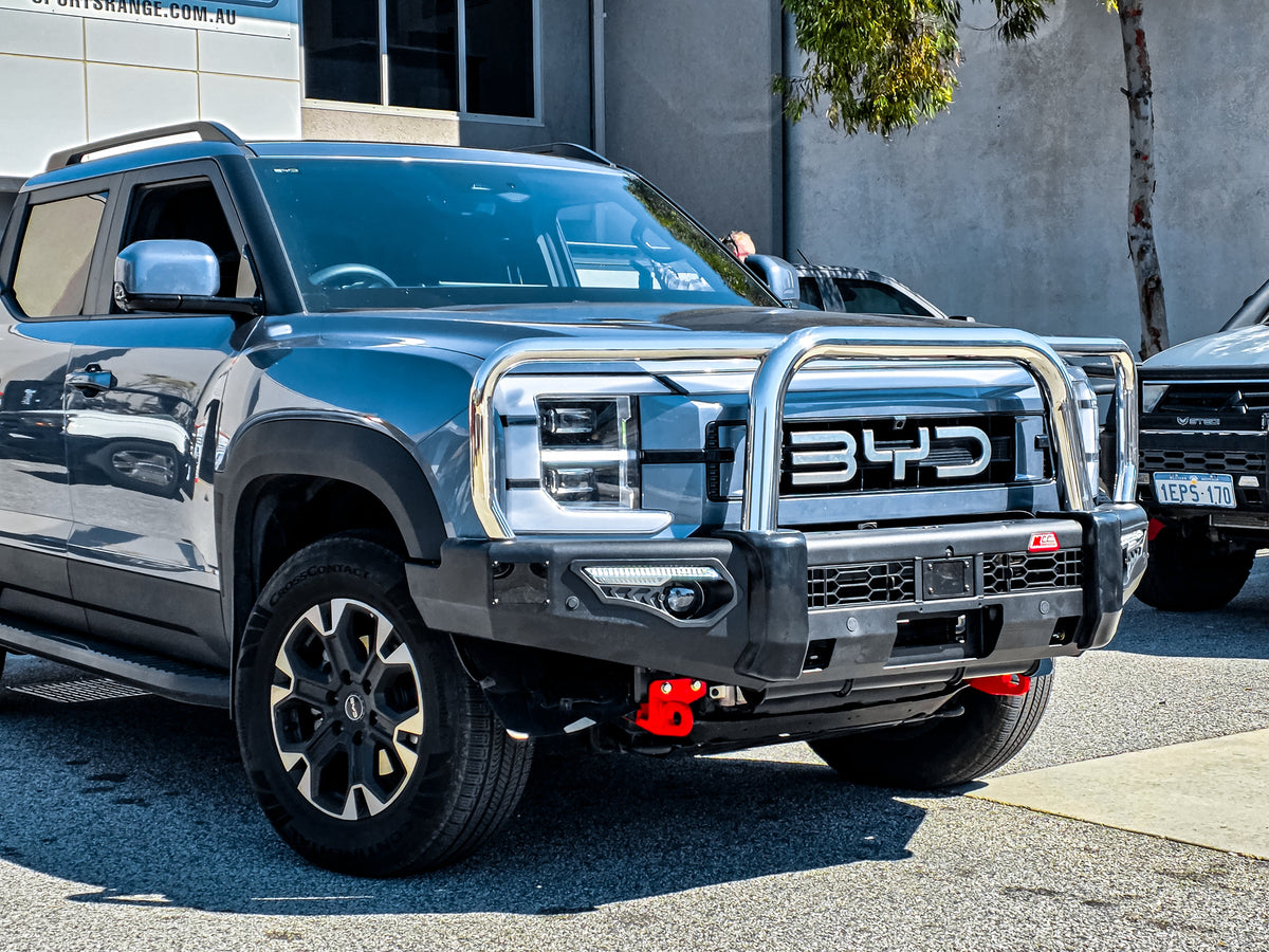 BYD Shark 6 2025-On 808-01 Phoenix Bull Bar Triple Stainless Loops Package (Sand Black)