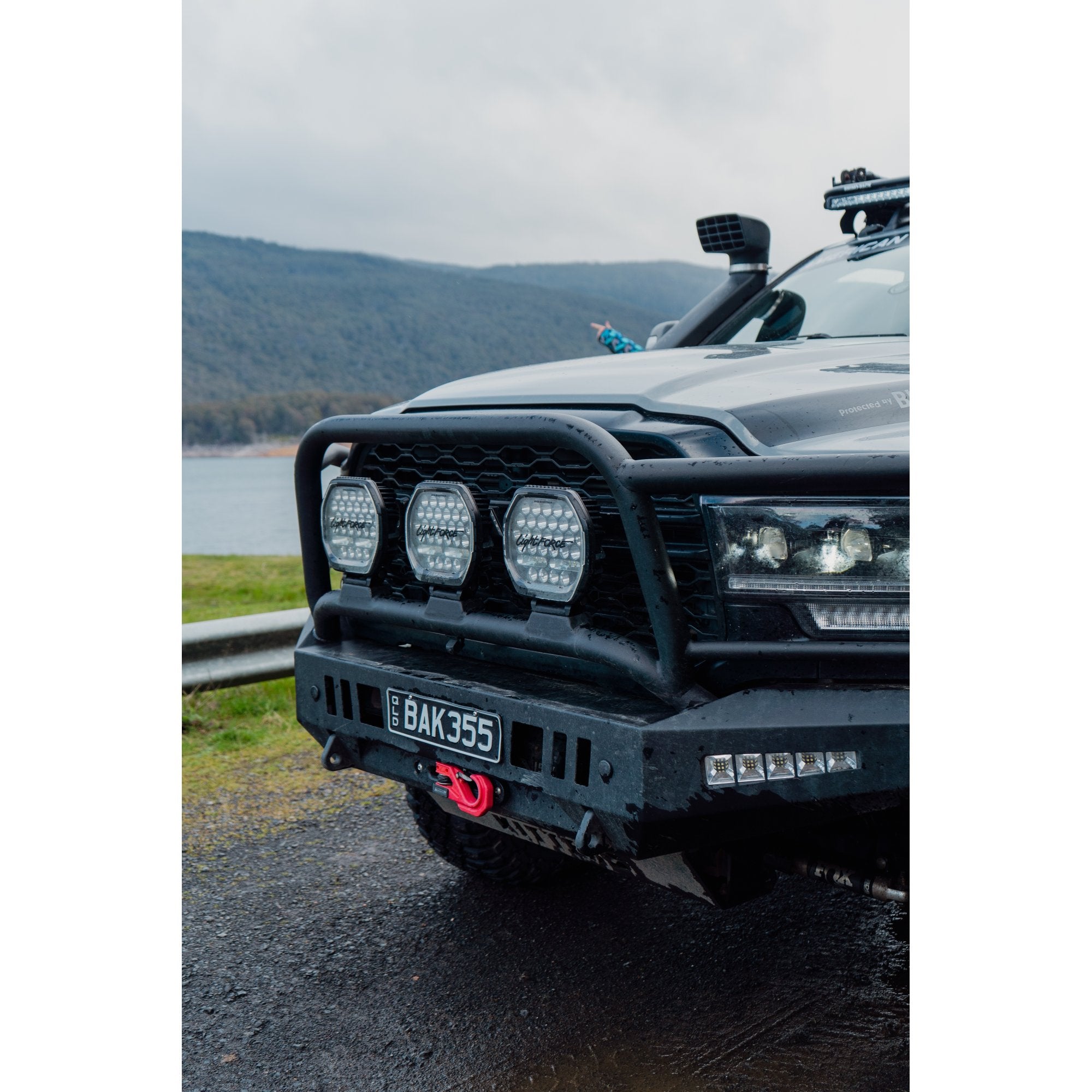 Full Guard Bar, 3 Tabs, Texture Black suits Ram 2500/3500 (2019-2024) by Outback Kitters