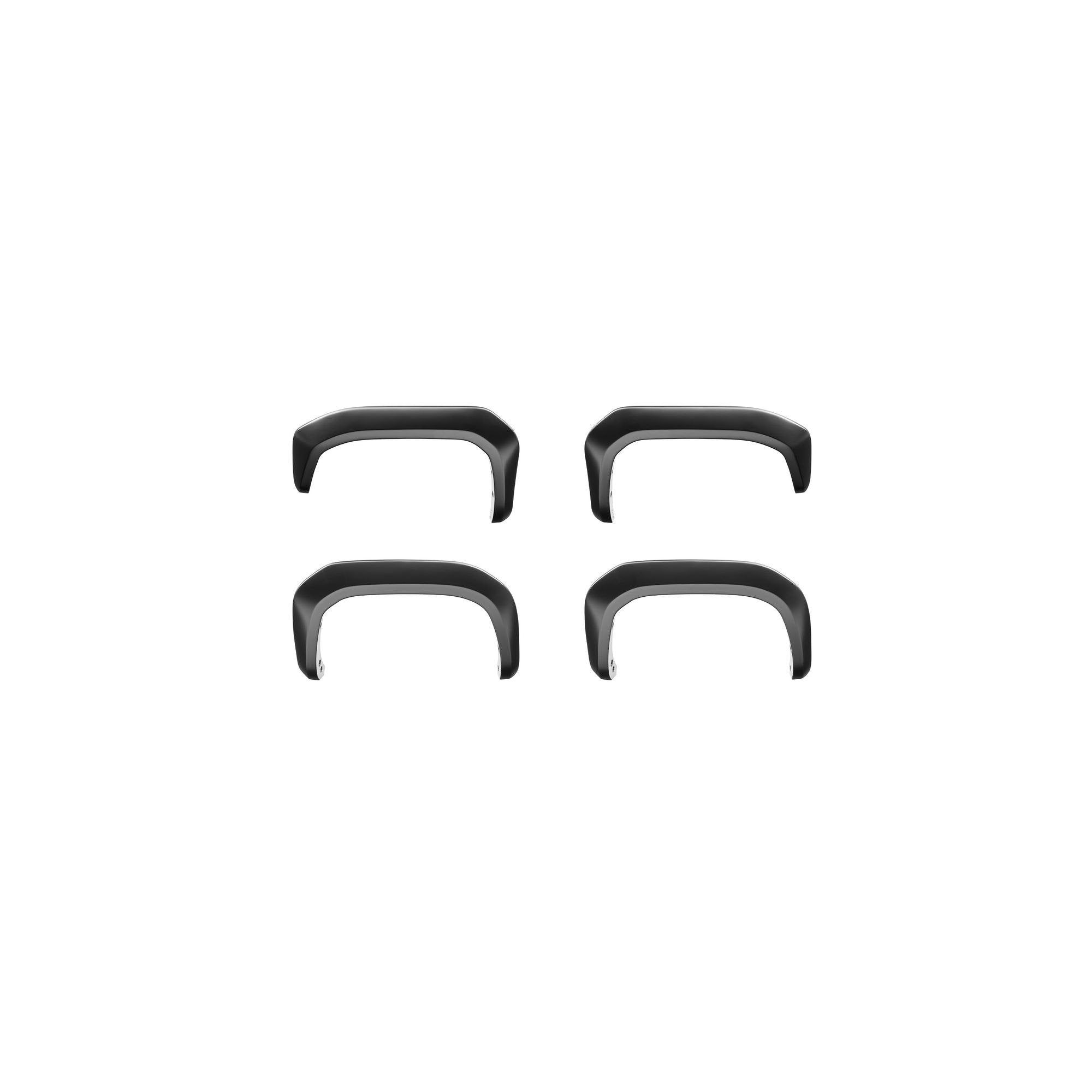 2" Extend-A-Fender Smooth Fender Flares, Black, Front & Rear suits Ram 2500/3500 (19-26) by Bushwacker