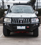 Prado 120 2002-2009 707-02 Falcon Bull Bar Black A-Frame Package (LED Foglight) - SKU MCC-01010-702FOGUP