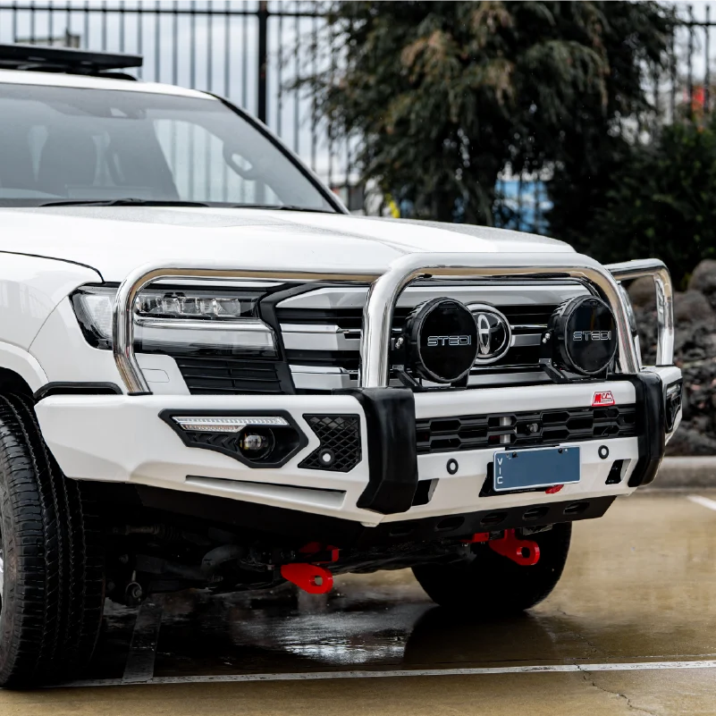 Land Cruiser 300 Series 2022-On - 808-01 Phoenix Bull Bar Triple Stainless Loops Package - SKU MCC-01023-801