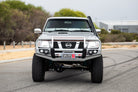 Patrol Y61 2005-2016 707-02 Falcon Bull Bar Black A-Frame Package (No Foglight) - SKU MCC-03004-702UP