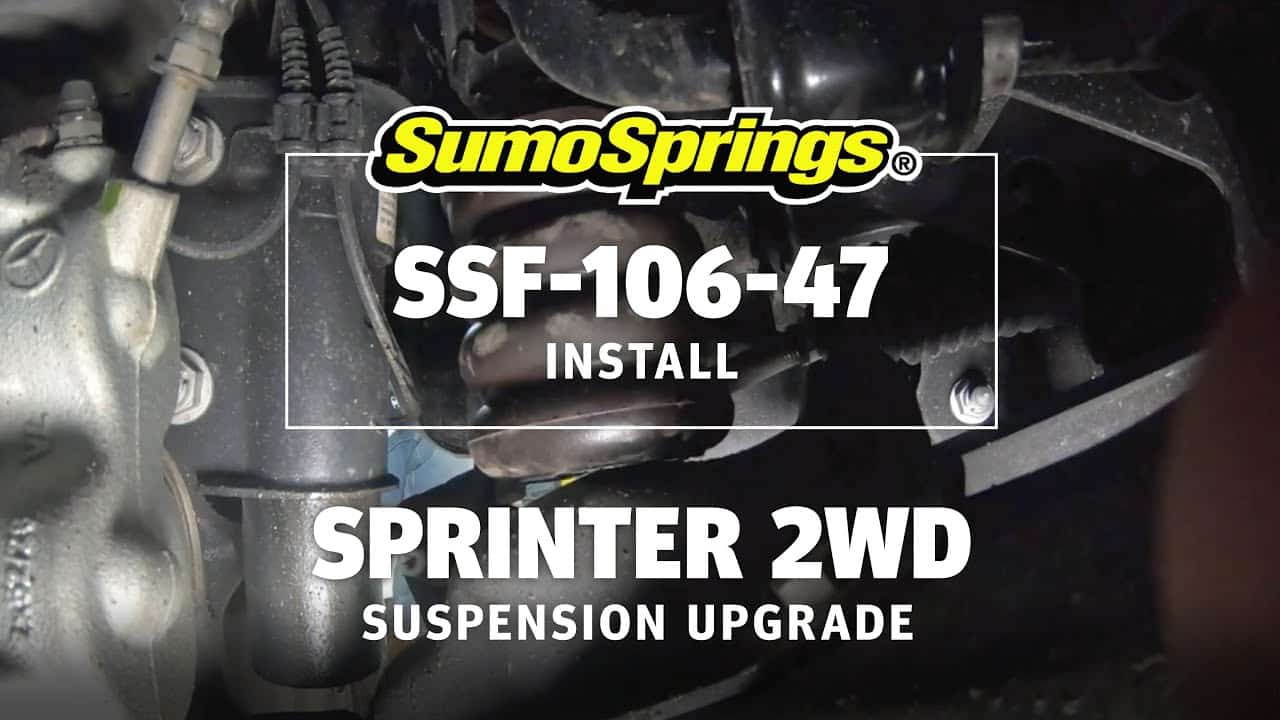 Front SumoSprings - 453kg - Black suits Mercedes-Benz Sprinter 4x2 by SuperSprings International