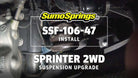 Front SumoSprings - 453kg - Black suits Mercedes-Benz Sprinter 4x2 by SuperSprings International