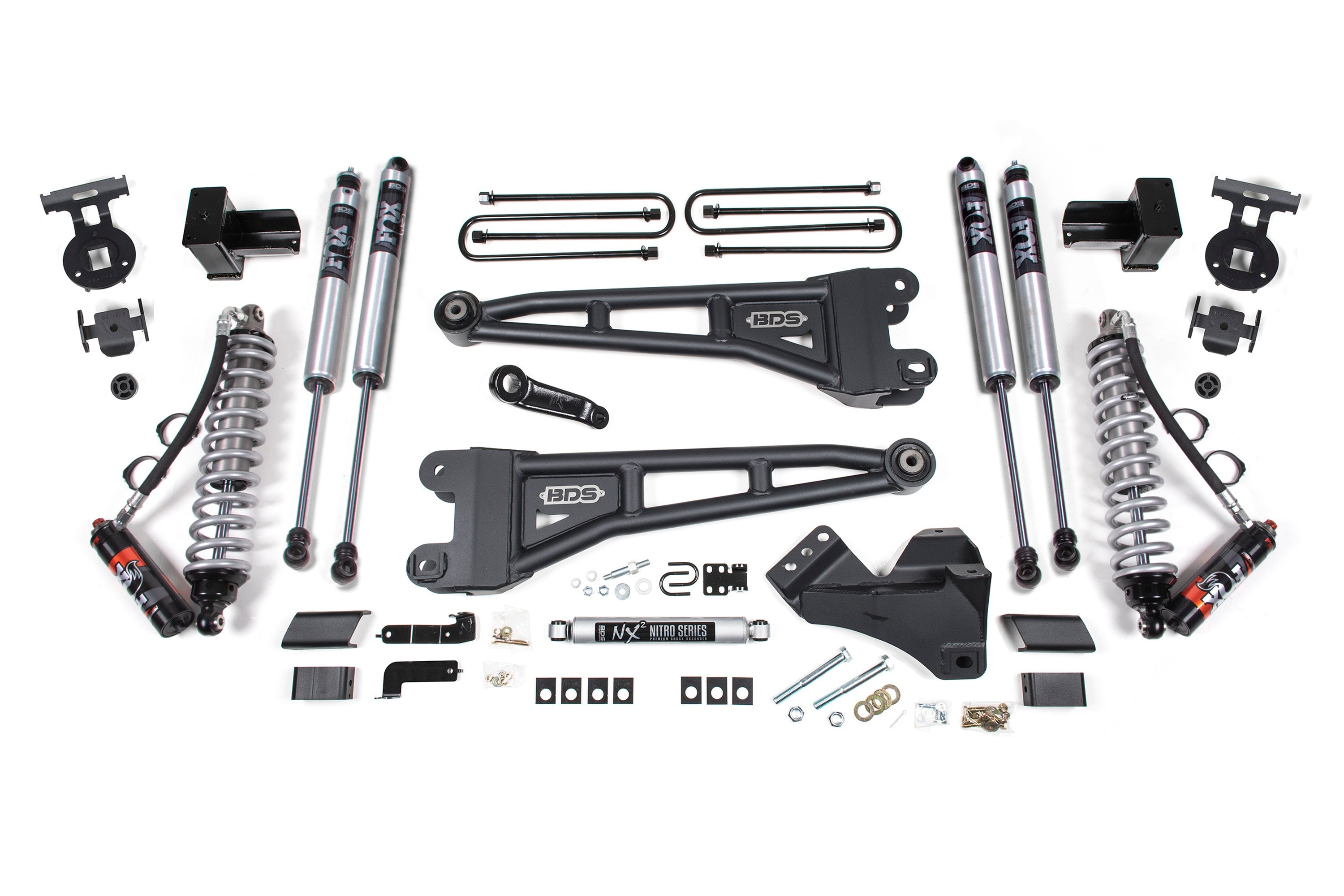 4" Lift Kit with Fox 2.5" Shocks suits Ford F-250 Super Duty/F-350 Super Duty (17-19) by BDS Suspension