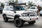 Land Cruiser 100 series 1998-2007 078-01SQSBL Rocker Bull Bar Single Sand Black Loop Package - SKU MCC-01007-7801SQSBL
