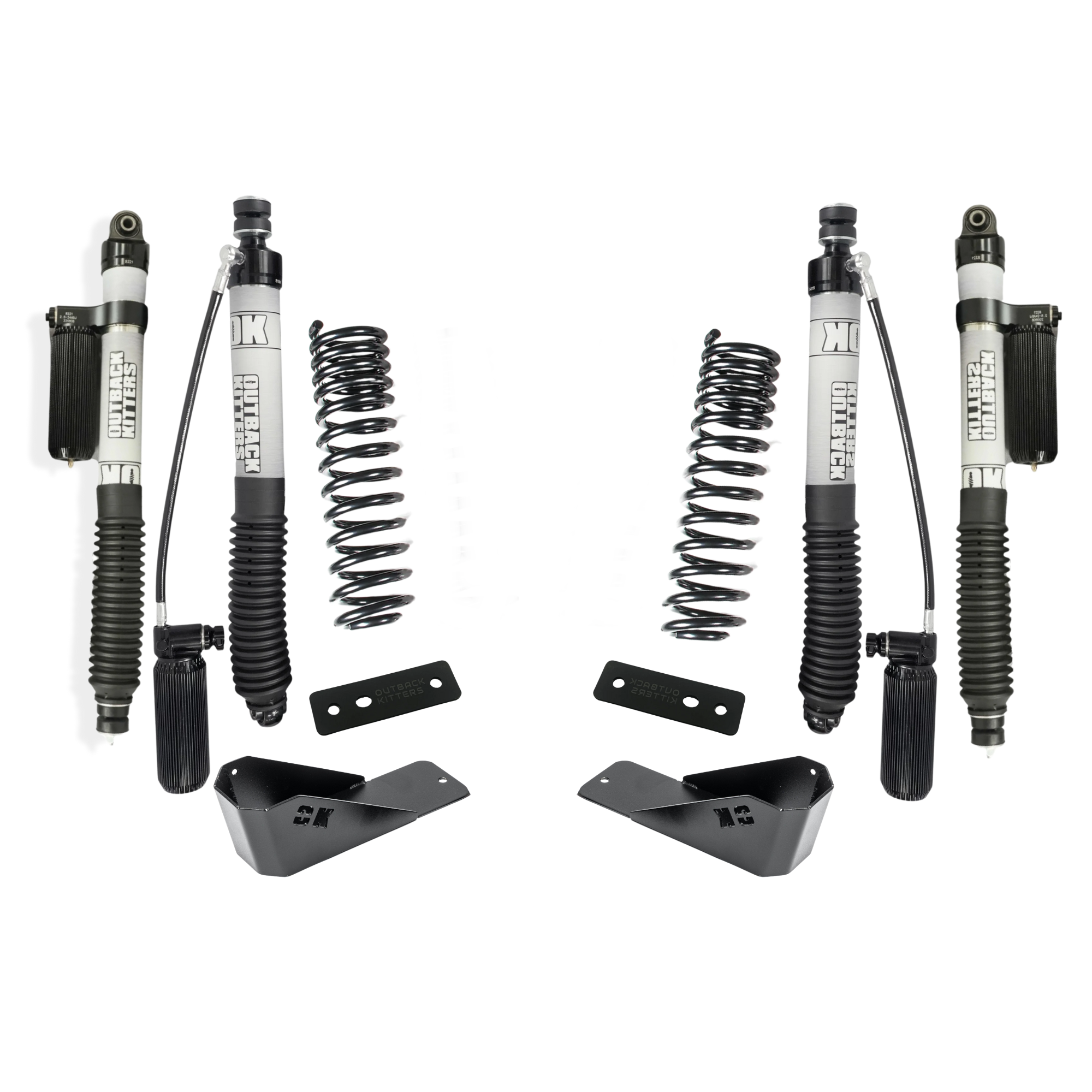 2" Levelling Kit with OK 2.5" Shocks, Front +20% Coils suits Ram 2500 (13-26) by Outback Kitters