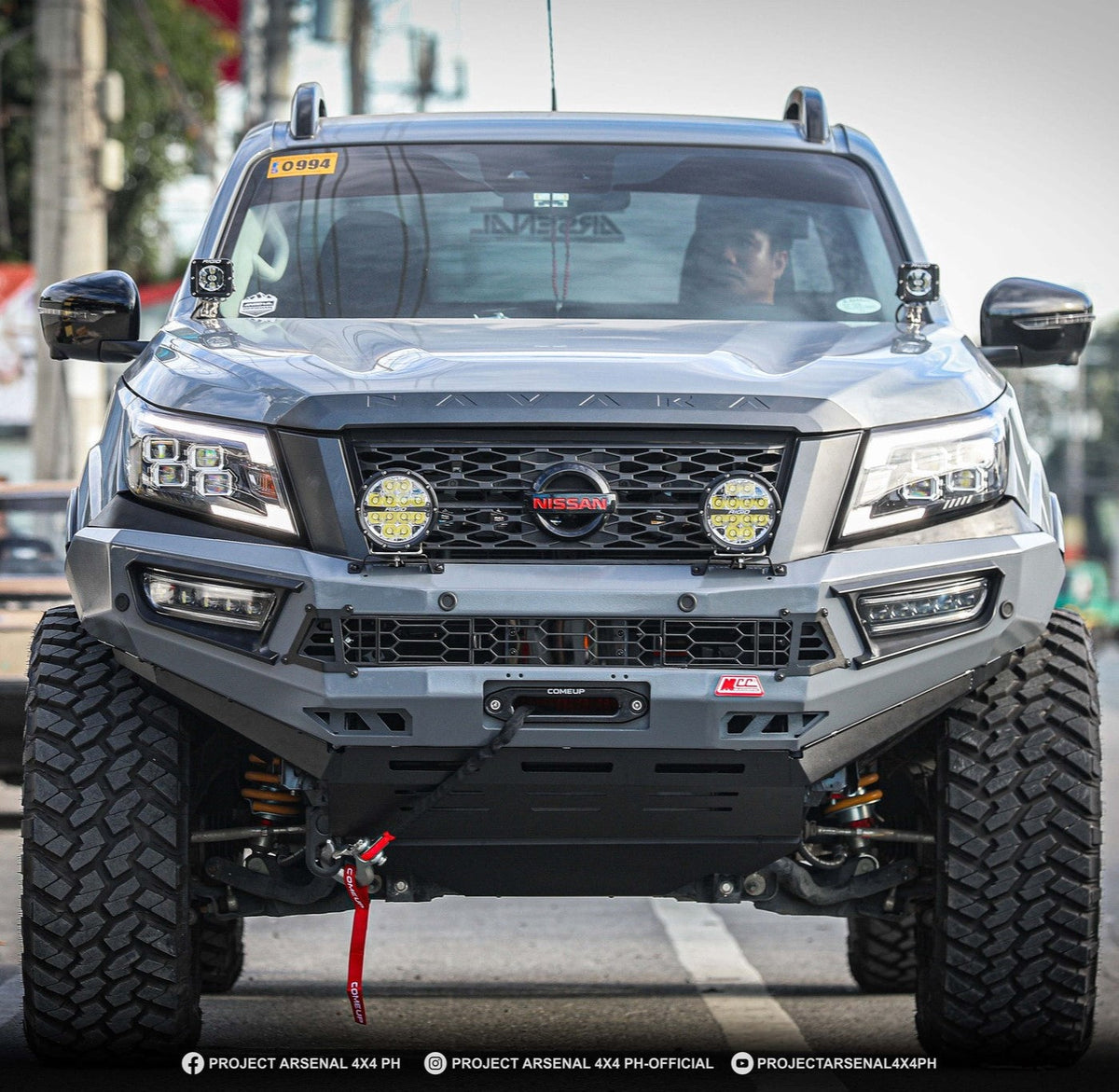 Navara NP300 2015-2020 909-01 Alloy Pegasus Bull Bar Bumper Replacement Package - SKU MCC-03013-901