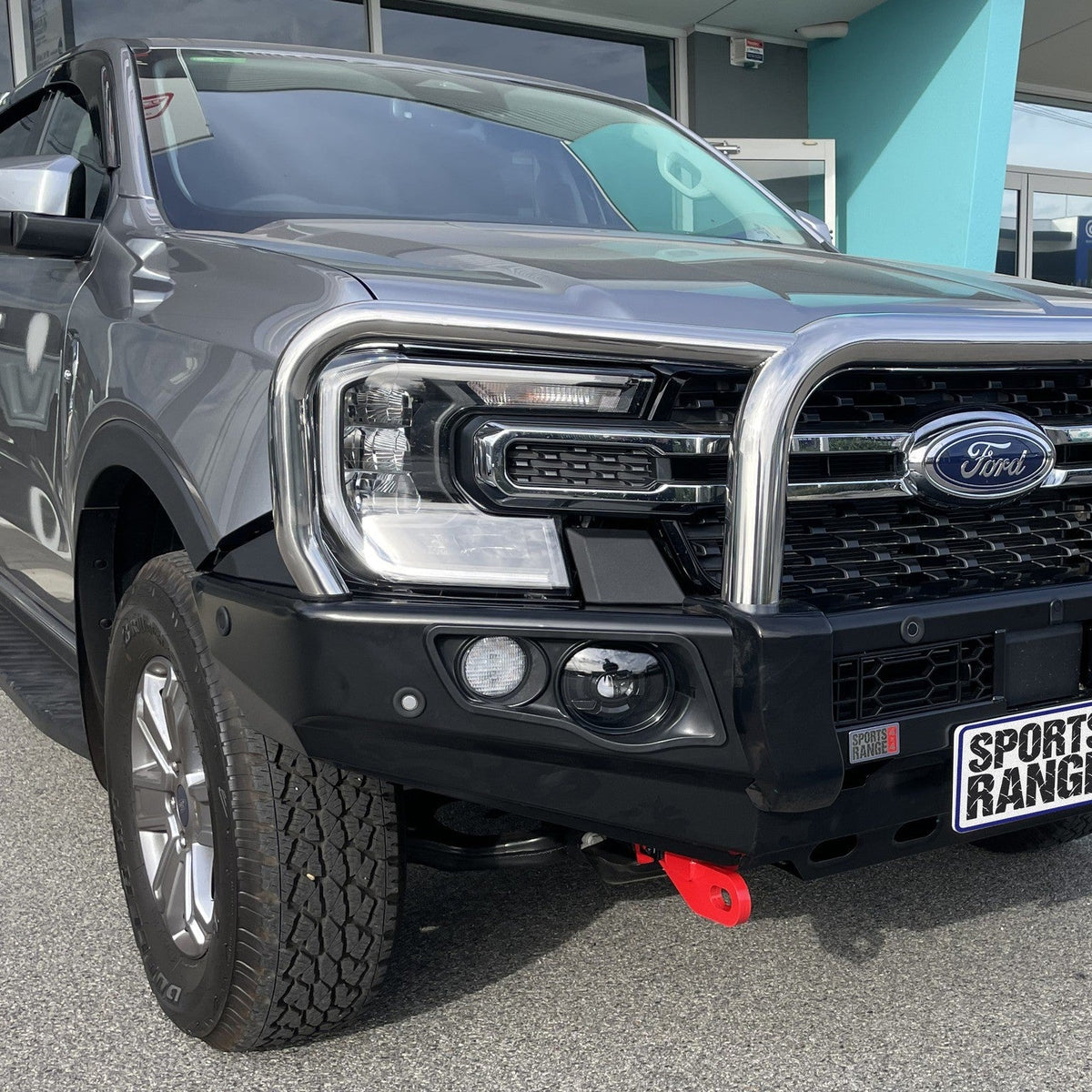 Next-Gen Ranger/Everest 2022-On - 707-01 Falcon Bull Bar Triple Stainless Loops Package (LED Foglight) - SKU MCC-05010-701FOGUP