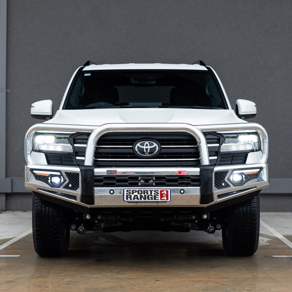 Land Cruiser 300 Series 2022-On - 808-01A Alloy Phoenix Bull Bar Triple Loops Package