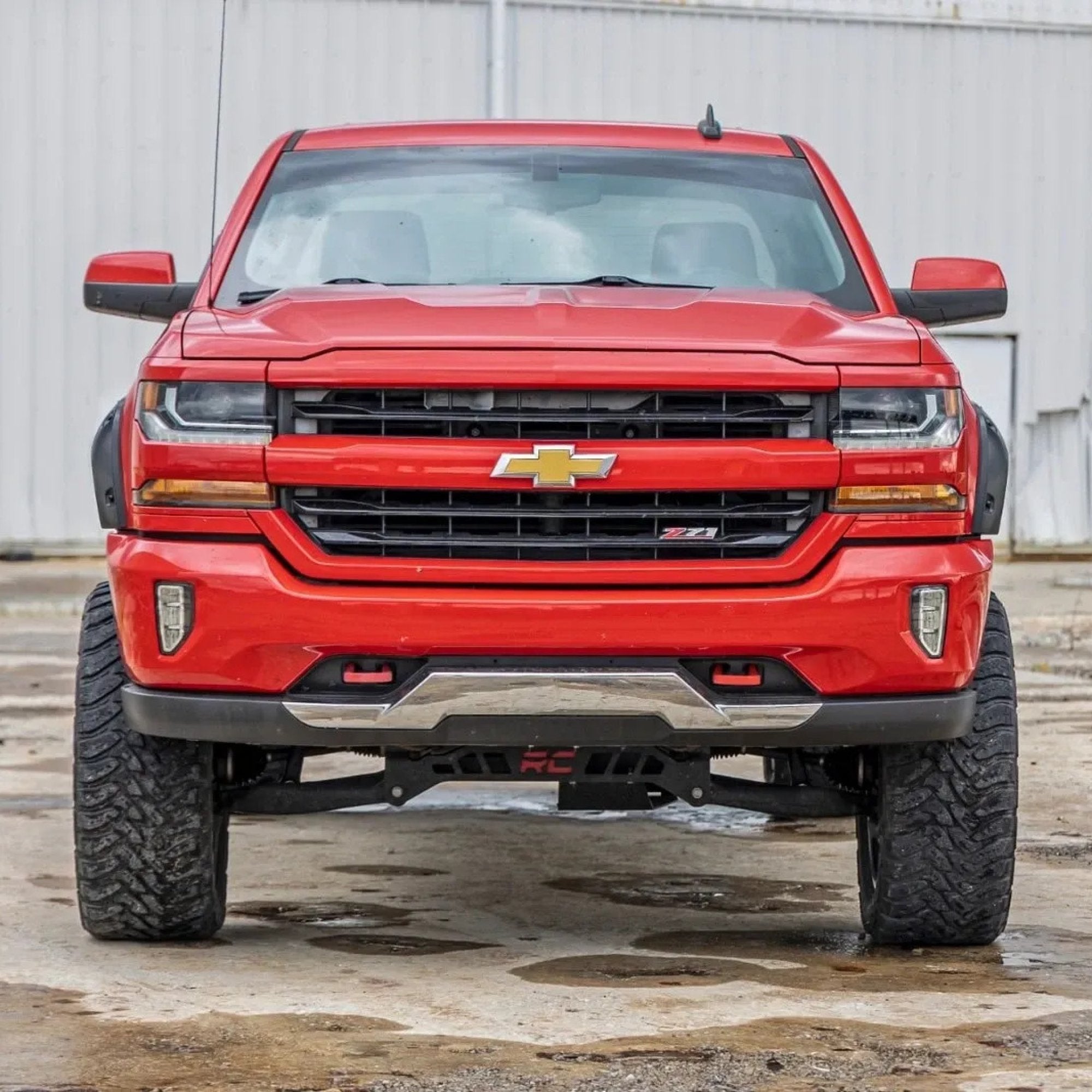 2" Pocket Style Smooth Fender Flares. Front & Rear suits Chev 2500/3500 (11-19) by Rough Country