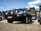 Patrol Y62 Series 1-4 2012-2018 707-02 Falcon Bull Bar Black A-Frame Package (LED Foglight) - SKU MCC-03005-702FOGUP
