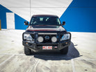 Patrol Y62 Series 1-4 2012-2018 707-02 Falcon Bull Bar Black A-Frame Package (No Foglight) - SKU MCC-03005-702UP
