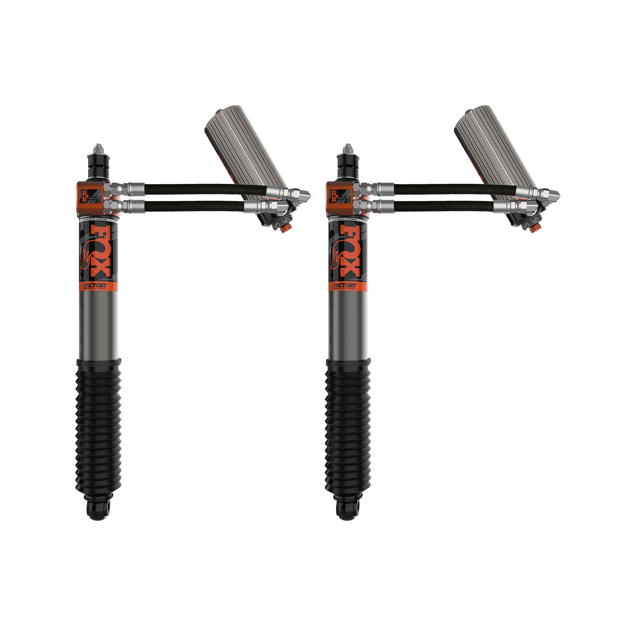 Rear Fox Factory Race Series 3.0" Internal Bypass Remote Reservoir DSC Shocks, Suits 1-2" Lift, Set of 2 suits Toyota Tundra (22-26) by BDS Suspension
