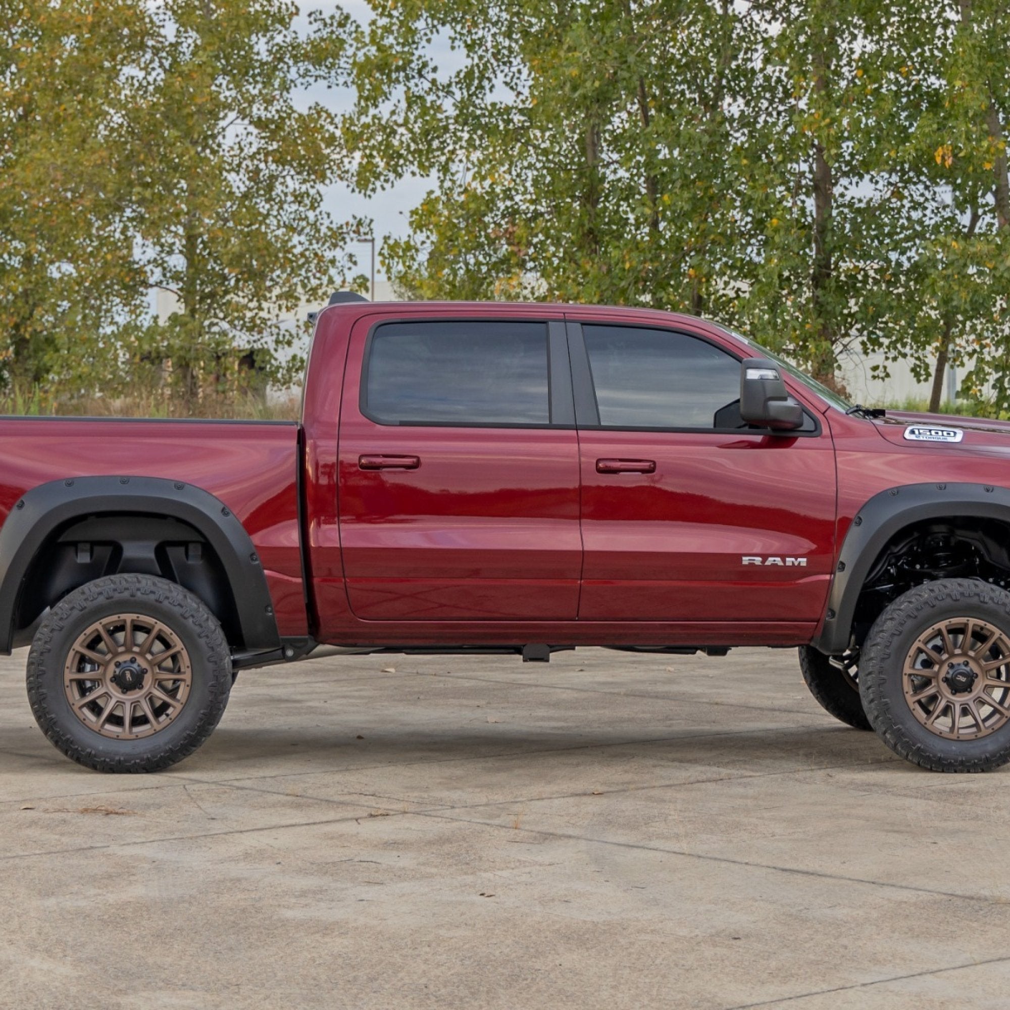 1" Smooth Fender Flares suits Ram 1500 DT (25-26) by Rough Country