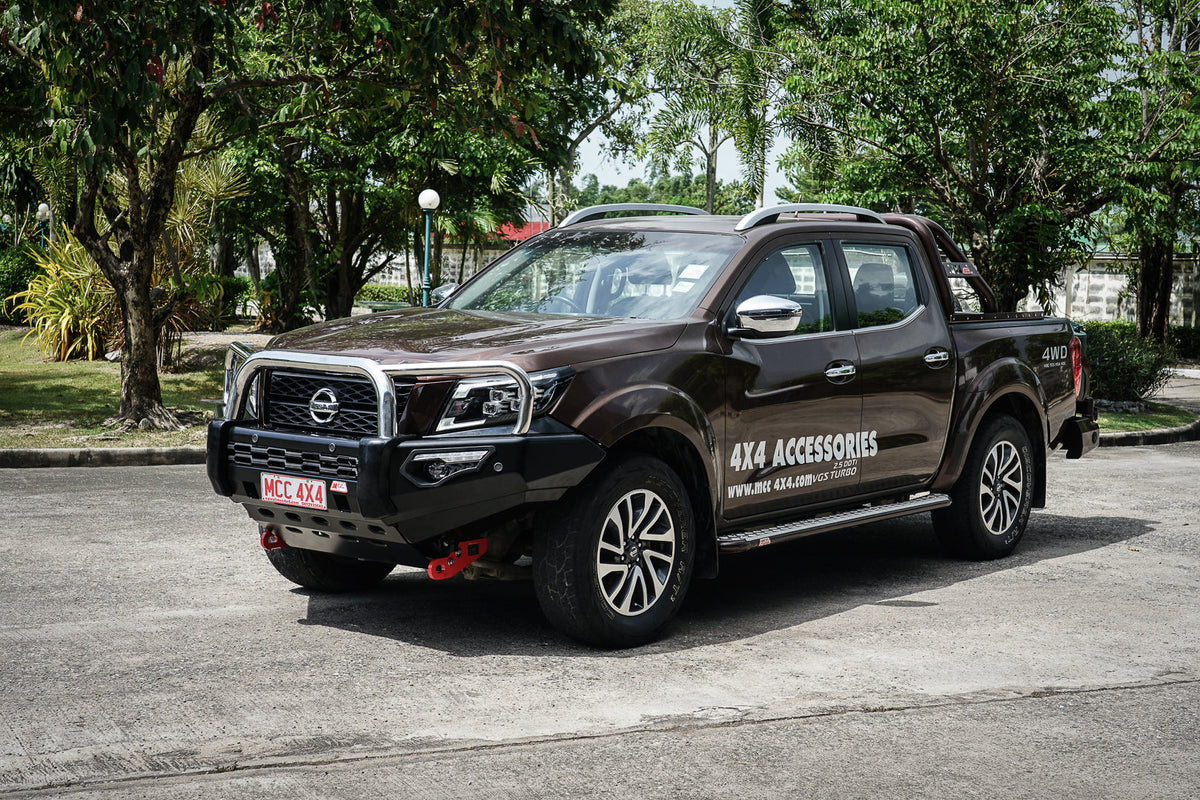 Navara Np300 2021-Present - 808-01 Phoenix Bull Bar Triple Stainless Loops Package IEB Compatible (Intelligent Emergency Braking) - SKU MCC-03014-801