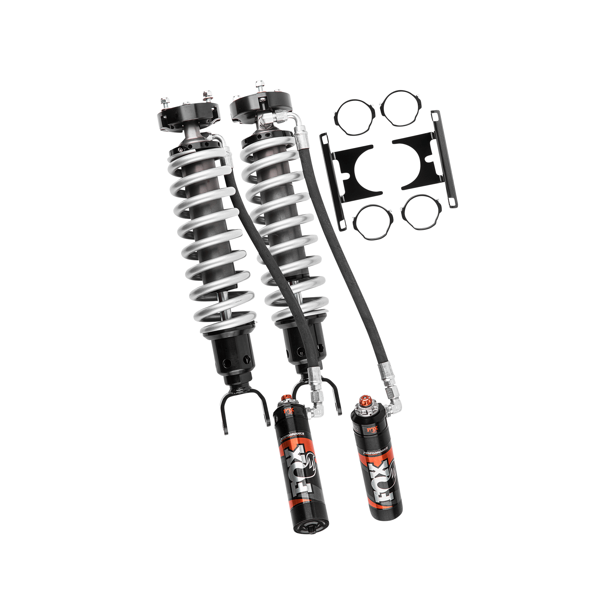 Front Fox Performance Elite Series 2.5" Coilover Remote Reservoir DSC Shocks, Suits 2-3" Lift, Set of 2 suits Ram 1500 DT (19-26) by BDS Suspension