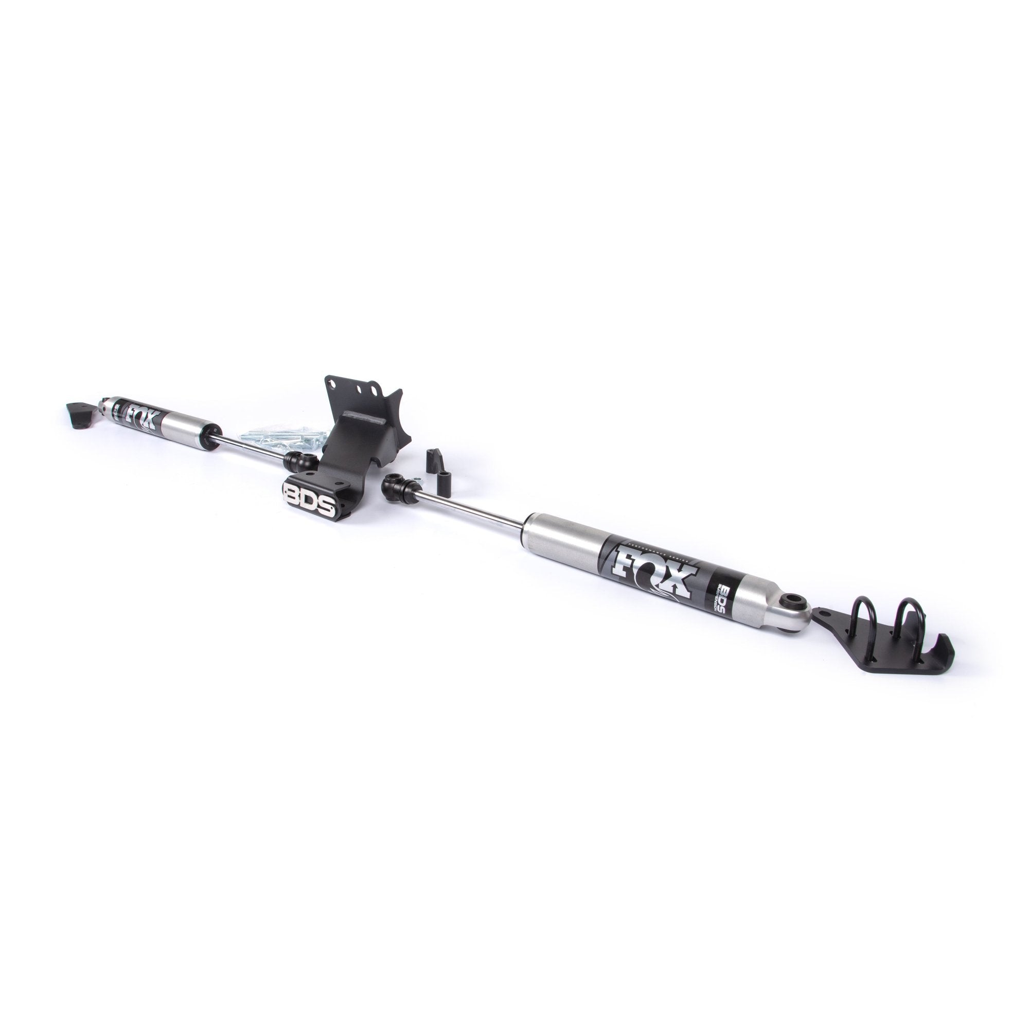 Dual Steering Stabiliser Kit with Fox 2.0 Performance Series Steering Stabiliser Shocks suits Ram 2500 (19-26), 3500 (19-24) by BDS Suspension