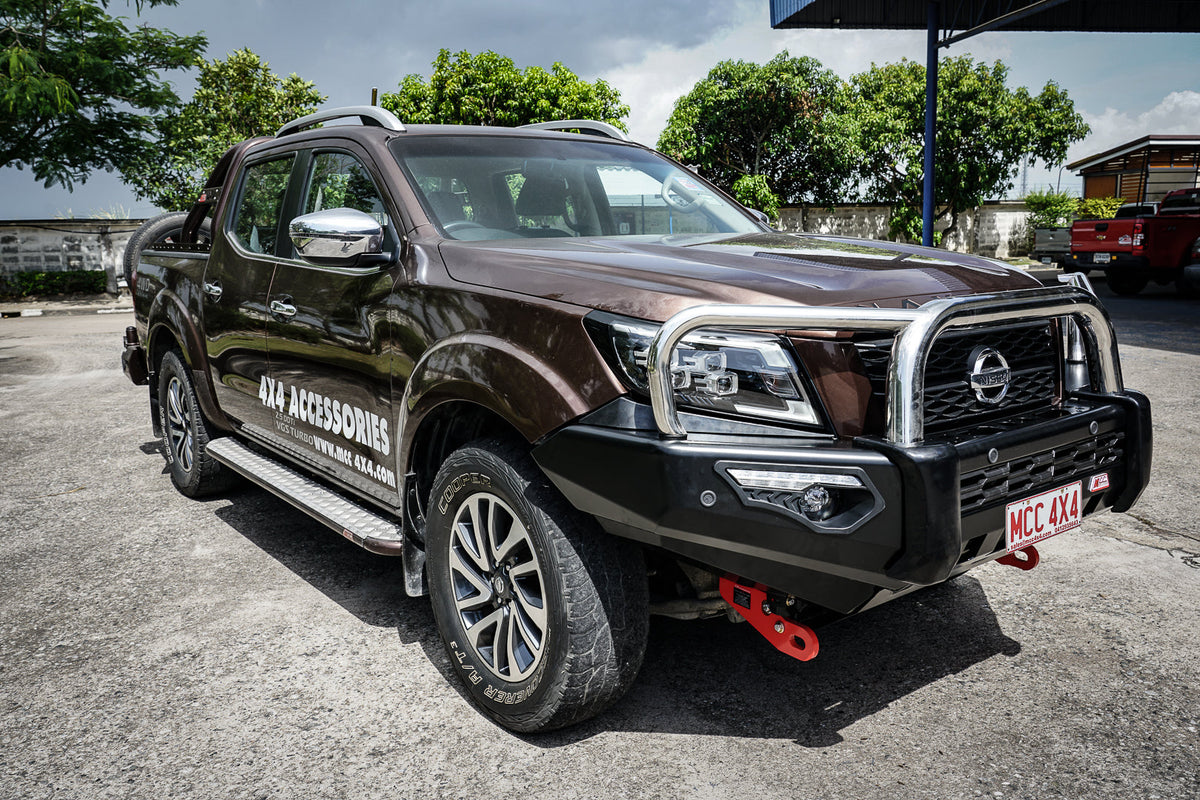 Navara Np300 2021-Present - 808-01 Phoenix Bull Bar Triple Stainless Loops Package IEB Compatible (Intelligent Emergency Braking) - SKU MCC-03014-801